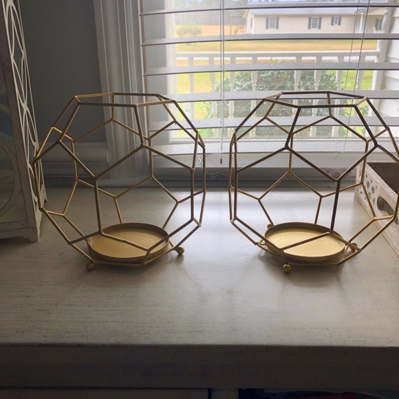 Brass Candle Holders - Picture 2 of 2